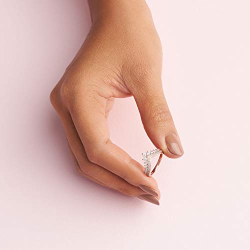 Pandora Jewelry Princess Sparkling Wishbone Cubic Zirconia Ring in Pandora Rose - JOY2ESpree