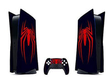 
                        
                          Load image into Gallery viewer, Ps5 skin "navy/red spider" protective wrap cover vinyl sticker decals - JOY2ESpree
                        
                      