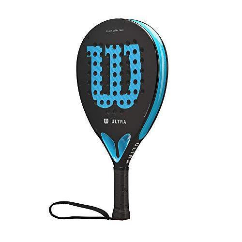 Wilson Ultra Team V2 Padel Racket, Fibreglass/EVA, 366 g, Black/Blue, WR067011U2 - JOY2ESpree
