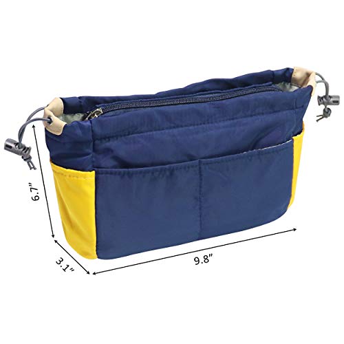 MISIXILE Nylon Handbag Organizer Insert,Travel Cosmetic Bag Organizer for Women