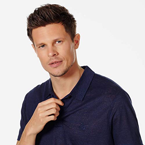 Vilebrequin Men's Pyramid Solid Linen Jersey Polo