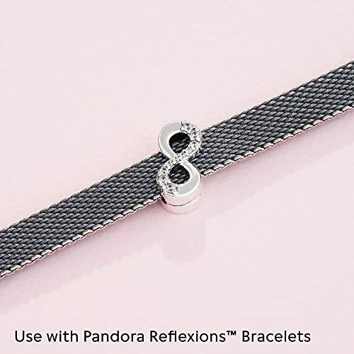 Pandora Jewelry Reflexions Infinity Clip Cubic Zirconia Charm in Sterling Silver - JOY2ESpree