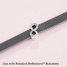 
                        
                          Load image into Gallery viewer, Pandora Jewelry Reflexions Infinity Clip Cubic Zirconia Charm in Sterling Silver - JOY2ESpree
                        
                      