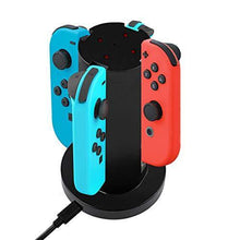 
                        
                          Load image into Gallery viewer, Powtree 4 in 1 Joy Con Charging Dock for Nintendo Switch JoyCon Controller Charging Station Mount Stand Switch Game Accessories - JOY2ESpree
                        
                      
