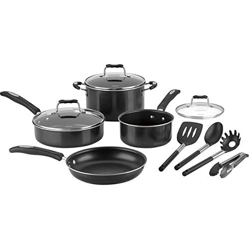 Cuisinart P57-11BK Black Cookware Set - Pack of 11 - JOY2ESpree