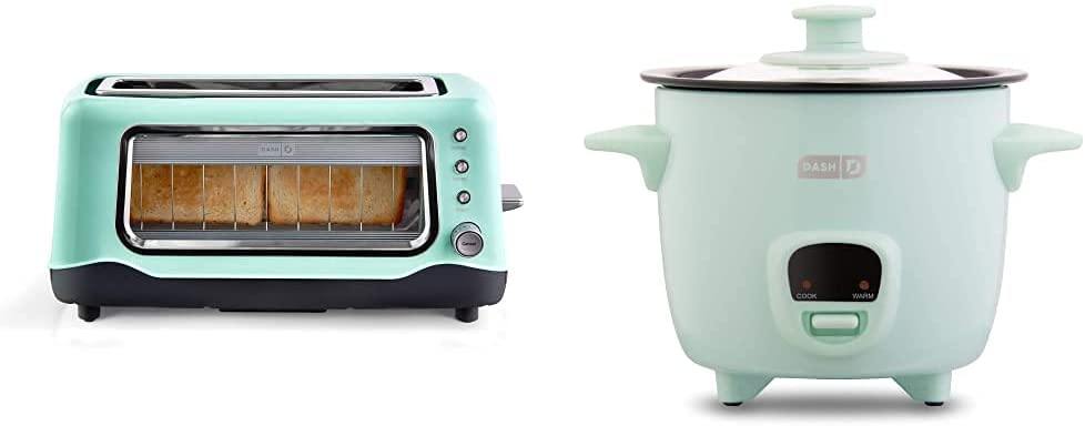 Dash Clear View Toaster: Extra Wide Slot Toaster with Stainless Steel Accents + See Through Window . - JOY2ESpree