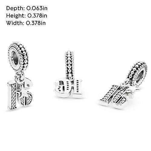 Pandora Jewelry 16 Years of Love Cubic Zirconia Charm in Sterling Silver - JOY2ESpree