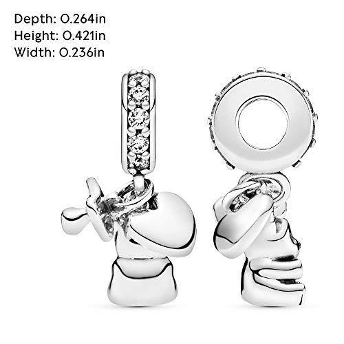 Pandora Jewelry Baby Teddy Bear Dangle Cubic Zirconia Charm in Sterling Silver - JOY2ESpree