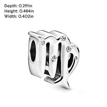 
                        
                          Load image into Gallery viewer, Pandora Jewelry Sparkling Virgo Zodiac Cubic Zirconia Charm in Sterling Silver - JOY2ESpree
                        
                      