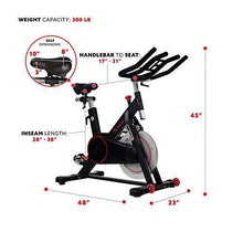 
                        
                          Cargar imagen en el visor de la galería, Sunny Health &amp; Fitness Magnetic Belt Drive Indoor Cycling Bike with 44 lb Flywheel and Large Device Holder, Black, Model Number: SF-B1805 - JOY2ESpree
                        
                      