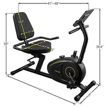 
                        
                          將圖片載入圖庫檢視器 Merax Indoor Recumbent Exercise Bike Stationary Cycling Bike with Bluetooth, 8Level Magnetic Resistance, Adjustable Saddle - JOY2ESpree
                        
                      