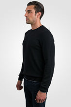 
                        
                          画像をギャラリービューアに読み込む, JENNIE LIU Men's 100% Cashmere Long Sleeve Crewneck Sweater (Medium, Black)
                        
                      