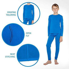 
                        
                          Load image into Gallery viewer, Rocky Thermal Underwear for Boys Fleece Lined Thermals Kids Base Layer Long John Set
                        
                      