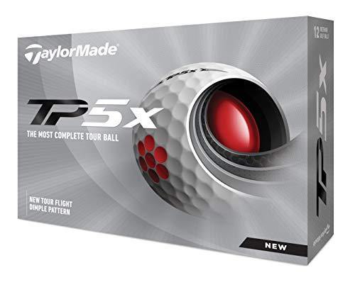 TaylorMade Unisex's TP5 X Golf Balls, White, One Size - JOY2ESpree