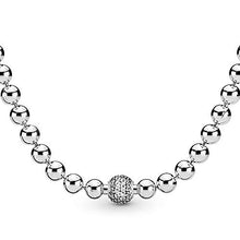 
                        
                          將圖片載入圖庫檢視器 Pandora Jewelry Beads and Pave Cubic Zirconia Necklace in Sterling Silver, 17.7" - JOY2ESpree
                        
                      