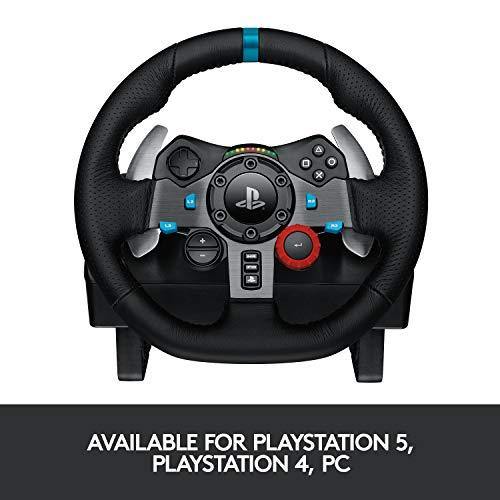 Logitech Dual-Motor Feedback Driving Force G29 Gaming Racing Wheel with Responsive Pedals for PlayStation 5, PlayStation 4 and PlayStation 3 - Black - JOY2ESpree