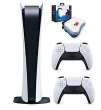 
                        
                          Load image into Gallery viewer, Powever 2021 Playstation Console PS5 Digital Version with Two Controllers and Powever Accessory Case - JOY2ESpree
                        
                      