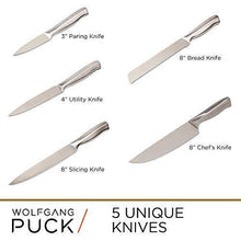
                        
                          画像をギャラリービューアに読み込む, Wolfgang Puck 6-Piece Fully-Forged Stainless Steel Knife Set with Knife Block - JOY2ESpree
                        
                      
