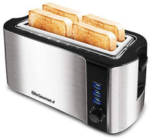 
                        
                          गैलरी व्यूवर में इमेज लोड करें, Elite Gourmet ECT-3100 Maxi-Matic 4 Slice Long Toaster with Extra Wide Slot for Bread, Croissants, and Buns, Reheat, Cancel and Defrost - JOY2ESpree
                        
                      