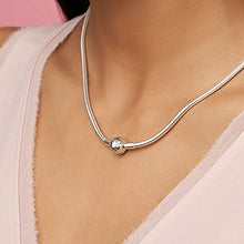 
                        
                          Load image into Gallery viewer, Pandora Jewelry Moments Snake Chain Charm Sterling Silver Necklace - JOY2ESpree
                        
                      
