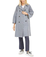
                        
                          Load image into Gallery viewer, MAXMARA Weekend Max Mara Dingo Checked Trench Coat Blue Azure 6
                        
                      