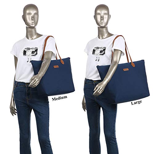 NNEE Water Resistant Light Weight Nylon Tote Bag Handbag