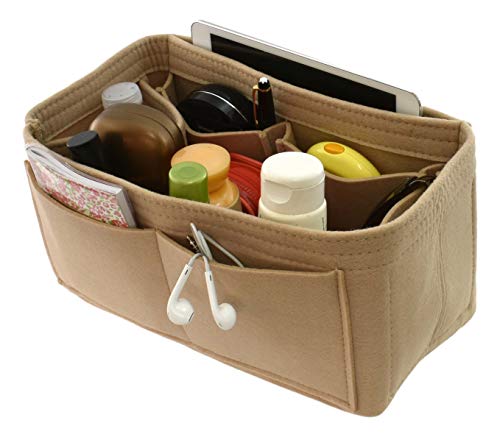 Felt Handbag Organizer Insert - Multi Pocket Bag and Tote Organizer Shaper Liner Insert