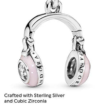 
                        
                          Load image into Gallery viewer, Pandora Jewelry Headphones Dangle Cubic Zirconia Charm in Sterling Silver - JOY2ESpree
                        
                      