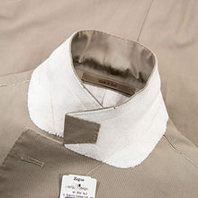 
                        
                          Load image into Gallery viewer, Ermenegildo Zegna Mil Easy Tan Cotton Twill Half Lined Vented Flat Front 2Btn Suit 42R
                        
                      