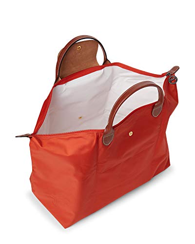 LONGCHAMP Le Pliage Nylon Travel Top Handle Bag, Orange