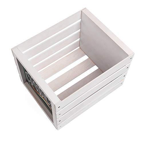 Chalkboard Vinyl Record Storage Crate (Snow White) - JOY2ESpree