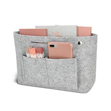 
                        
                          Load image into Gallery viewer, DLseego Felt Tote Handbag Purse Cosmetic Storage Makeup Bag Pocketbook Organizer Insert Divider Shaper Bag in Bag
                        
                      
