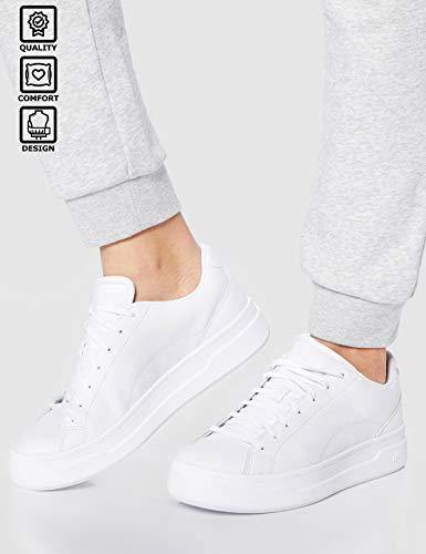 CARE OF by PUMA Women's Leather Platform Court Low-Top Sneakers