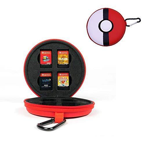 dainslef Game Memory Card Game Card Case, Pokeball Game Cards Holder, Game Storage Case Up to 8 Nintendo Switch Games for Nintendo Switch,Switch Lite - JOY2ESpree