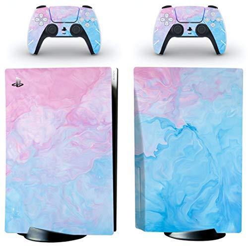 Watercolor Swirl PS5 Skin | Cute Pastel Vinyl Cover Wrap Sticker Full Set Console Controller - JOY2ESpree