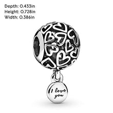 
                        
                          画像をギャラリービューアに読み込む, Pandora Jewelry Openwork Love Hearts Sterling Silver Charm - JOY2ESpree
                        
                      