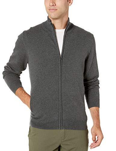 Amazon Essentials Men's Full-Zip Cotton Sweater
