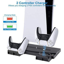
                        
                          Cargar imagen en el visor de la galería, Linkstyle Vertical Stand for Playstation 5 for PS5 Digital Edition/Ultra HD Console with 2 DualSense Controller Charger and 2 Extra USB Charger Ports - JOY2ESpree
                        
                      