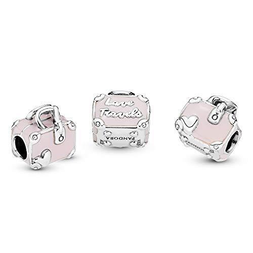 Pandora Jewelry Pink Travel Bag Sterling Silver Charm - JOY2ESpree