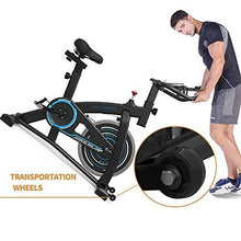 
                        
                          गैलरी व्यूवर में इमेज लोड करें, GOFLYSHINE Exercise Bikes Stationary,Exercise Bike for Home Indoor Cycling Bike for Home Cardio Gym,Workout Bike with 35 LBS Flywheel - JOY2ESpree
                        
                      
