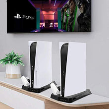 
                        
                          Load image into Gallery viewer, Vertical Stand with Cooling Fan for Playstation 5 and PS5 Digital Edition - JOY2ESpree
                        
                      