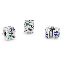 
                        
                          Load image into Gallery viewer, Pandora Jewelry Butterflies Clip Sterling Silver Charm - JOY2ESpree
                        
                      