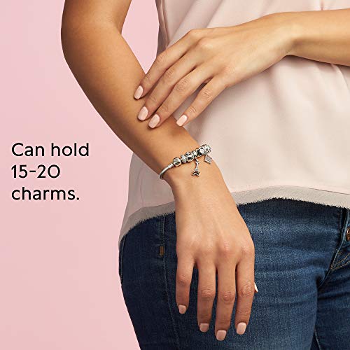 Pandora Jewelry Iconic Moments Snake Chain Charm Sterling Silver Bracelet, 9.0" - JOY2ESpree