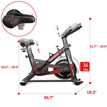 
                        
                          Muat gambar ke penampil Galeri, Indoor Exercise Bike, Stationary Cycling Bicycle with Heavy Flywheel - JOY2ESpree
                        
                      