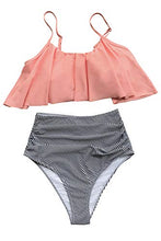 
                        
                          Muat gambar ke penampil Galeri, CUPSHE Women's High Waisted Falbala Bikini Set
                        
                      