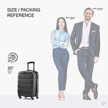 
                        
                          Load image into Gallery viewer, Samsonite Omni PC Hardside Expandable Luggage with Spinner Wheels, Black, Carry-On 20-Inch
                        
                      