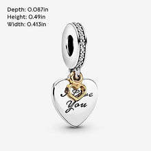 
                        
                          將圖片載入圖庫檢視器 Pandora Jewelry I Love You Forever Heart Dangle Cubic Zirconia Charm in Sterling Silver and 14K Yellow Gold - JOY2ESpree
                        
                      