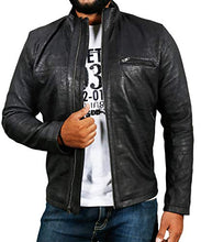 
                        
                          Cargar imagen en el visor de la galería, Laverapelle Men's Genuine Lambskin Leather Jacket (Black-Snaff, Custom, Polyester Lining)-1501135
                        
                      