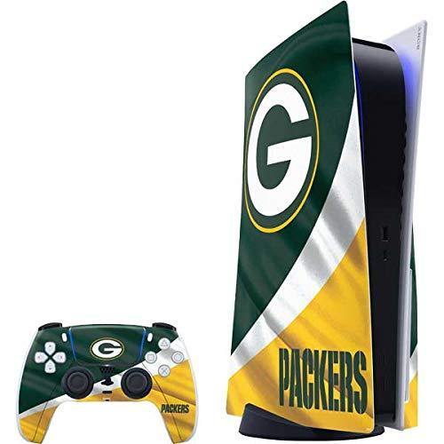 Skinit Decal Gaming Skin Compatible with PS5 Console and Controller - Officially Licensed NFL Green Bay Packers Design - JOY2ESpree