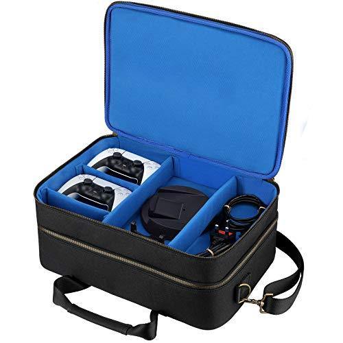 Zadii Protective Carrying Case Compatible with PS5, Travel Bag Holds Playstation 5 Console, DualSense Controllers, Cables and Other Accessories - JOY2ESpree